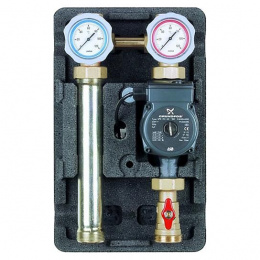 Насосная группа UK с насосом Grundfos UPS 25-60, без смесителя 1" (поколение 8) Meibes