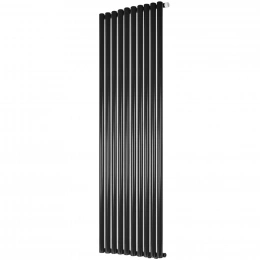 Трубчатый радиатор Stout TUBE ROUND R40 1-1750- 10 секций RT нижнее правое подключение (черный)