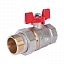 Кран шаровый Rommer 1 1/4″ ВР-НР, ручка-бабочка с разъемным соединением