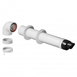 Комплект дымохода традиционный Rommer D 80/125 - 800 мм