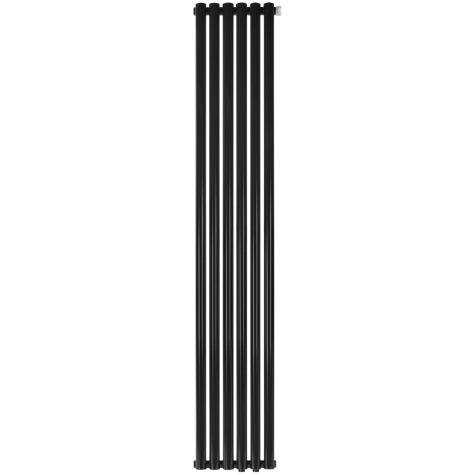 Трубчатый радиатор Stout TUBE ROUND R40 1-1750- 6 секций RT нижнее правое подключение (черный)