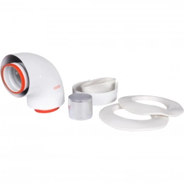 Начальный участок Rommer 90° D 60/100 (Baxi (кроме ECO Nova/Classic) хомут в комплекте + втулка D60 L-50