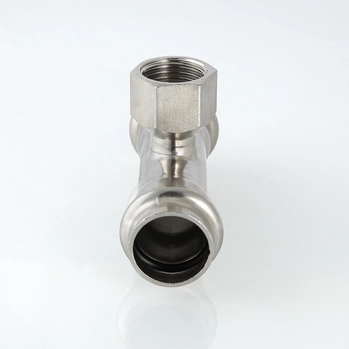 Тройник Inox-Press Valtec 35 мм х 1 1/4" (вн.резьба)