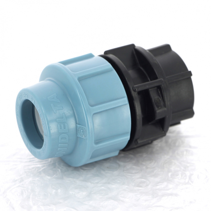 Муфта обжим-В для труб ПНД Unidelta 25x3/4