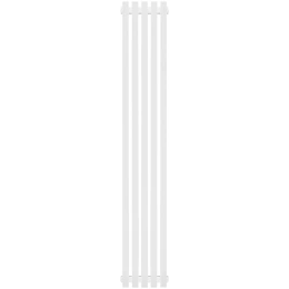 Трубчатый радиатор Stout TUBE QUADRO QV40-1750- 5 секций R нижнее правое подключение (белый муар)