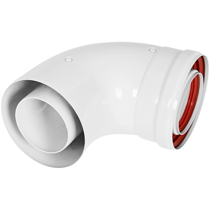 Отвод промежуточный раструбный Rommer 90° D 80/125 (наружный диаметр мама/папа)
