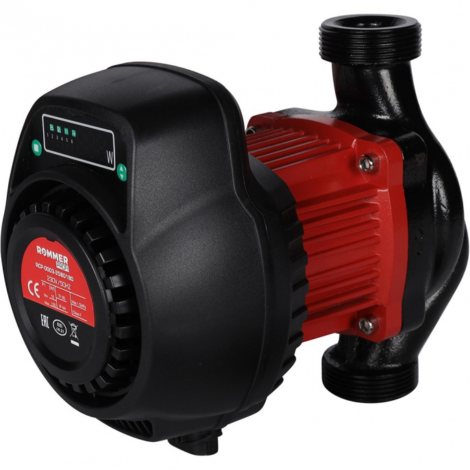 Насос циркуляционный Rommer ER 25/80-180, гайками