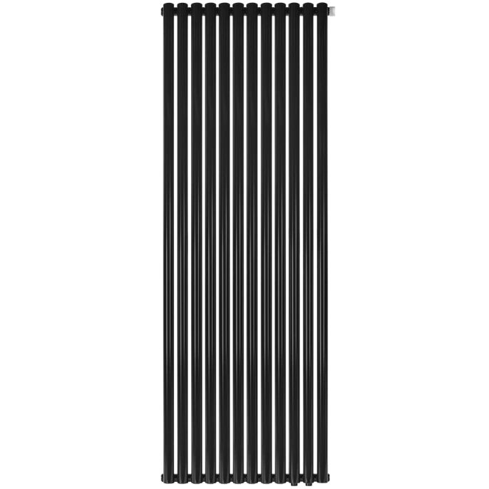 Трубчатый радиатор Stout TUBE ROUND R40 1-1750- 12 секций RT нижнее правое подключение (черный)