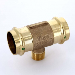 Тройник пресс-Н бронза Sanpress Viega 42x3/4x42
