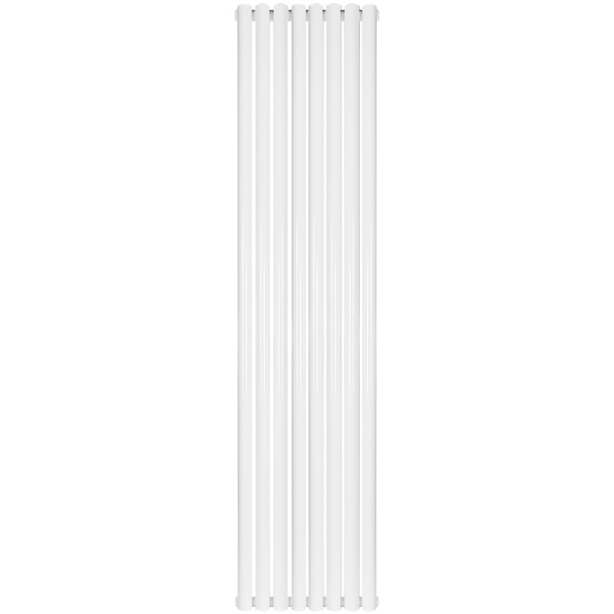 Трубчатый радиатор Stout TUBE ROUND R40 1-1750- 8 секций боковое подключение (белый)