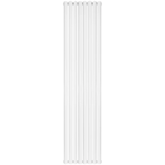 Трубчатый радиатор Stout TUBE ROUND R40 1-1750- 8 секций боковое подключение (белый)