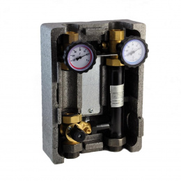Группа быстрого монтажа BMU-C-40-25-NP-L NED Thermo InstallHEAT с 3-х ходовым смесителем 1" без насоса (левое подключение)