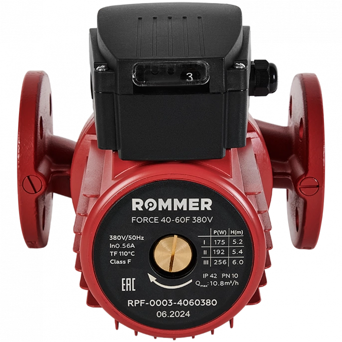Насос циркуляционный Rommer FORCE 40-60F 380 V фланцевый