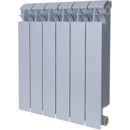 Биметаллический радиатор Global Style Plus Grigio Argento 500 6 секций (серый)