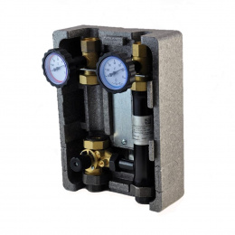 Группа быстрого монтажа BMU-C-40-25-NP-L NED Thermo InstallHEAT с 3-х ходовым смесителем 1" без насоса (левое подключение)