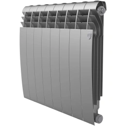 Биметаллический радиатор Royal Thermo BiLiner 500 Silver Satin (8 секций)