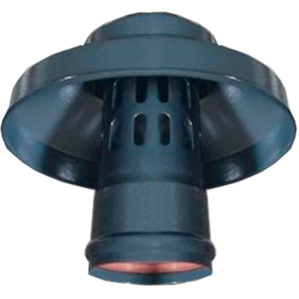Оголовок с ветрозащитой Rommer D 80 Черный (Алюминий)