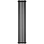Трубчатый радиатор Stout TUBE QUADRO QV40-1750- 6 секций R нижнее правое подключение (черный матовый муар)
