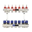 Коллекторная группа с расходомерами Varmega VM15407 ВР 1″, на 7 контуров 3/4″ EK, латунь