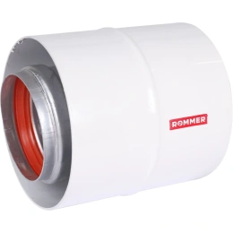 Начальный участок Rommer вертикальный D 60/100 (Bosch, Buderus, Navien S/C/E, Baxi ECO Nova/Classic,  Baltur, Лемакс, Fondital ) в комплекте фланец