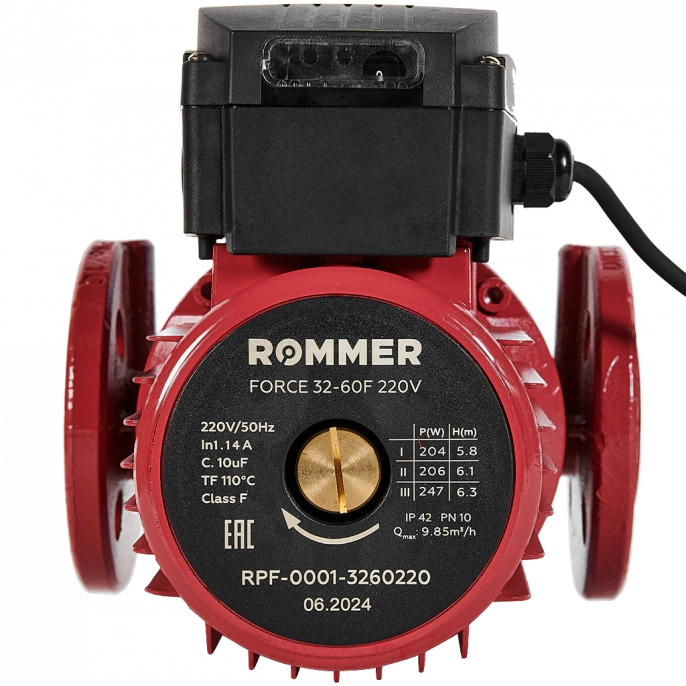 Насос циркуляционный Rommer FORCE 32-60F 220 V фланцевый