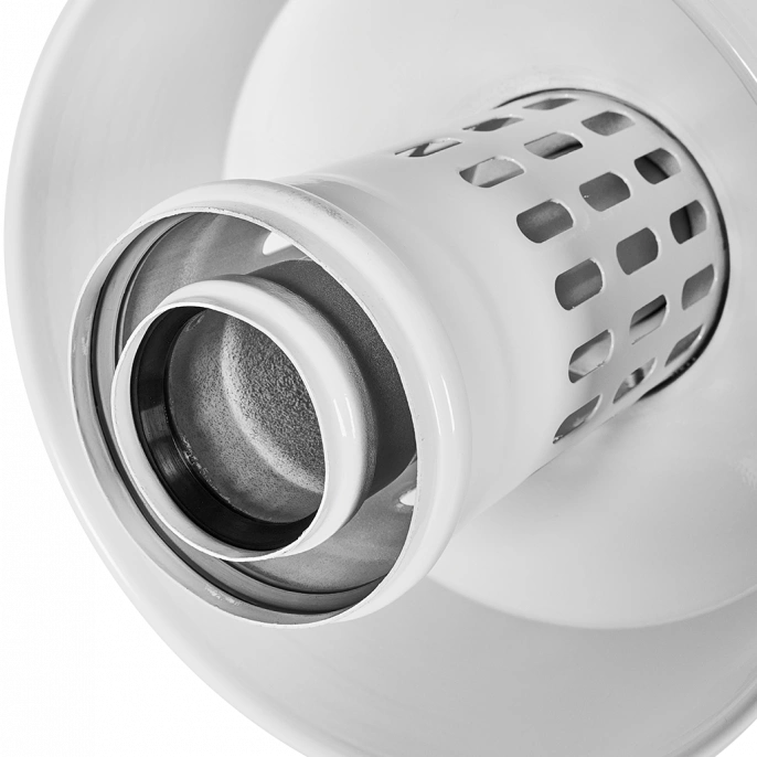 Оголовок с ветрозащитой Rommer D 60/100 Белый (Алюминий)