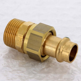 Муфта разъёмная пресс-Н бронза Sanpress Viega 15x3/4