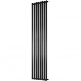 Трубчатый радиатор Stout TUBE ROUND R40 1-1750- 8 секций RT нижнее правое подключение (черный)