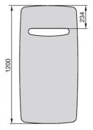 Полотенцесушитель водяной Zehnder Vitalo Cut EasyFit VITK-120-060 (белый)