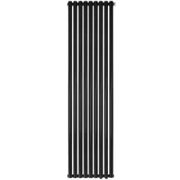 Трубчатый радиатор Stout TUBE ROUND R40 1-1750- 9 секций RT нижнее правое подключение (черный)