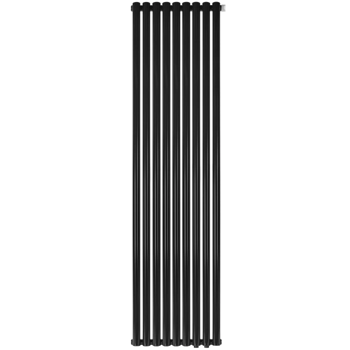Трубчатый радиатор Stout TUBE ROUND R40 1-1750- 9 секций RT нижнее правое подключение (черный)