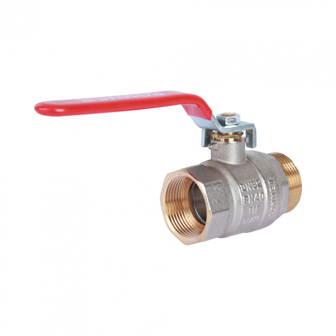 Кран шаровый Rommer  1 1/2" ВР-НР, стандартный, ручка-рычаг