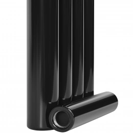 Трубчатый радиатор Stout TUBE ROUND R40 1-1750- 4 секции боковое подключение (черный)