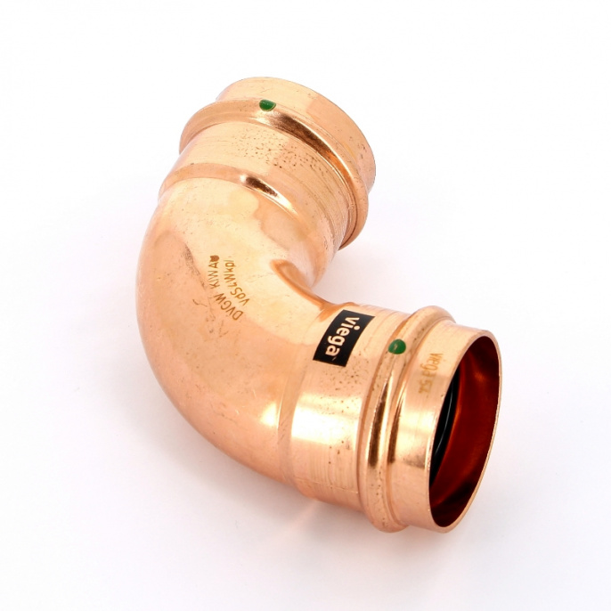 Угол пресс медь Profipress с SC-Contur Viega 54