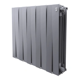 Биметаллический радиатор Royal Thermo PianoForte 500 Silver Satin (10 секций)