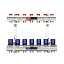 Коллекторная группа для отопления Varmega VM15807 ВР 1″, на 7 контуров 3/4″ EK, латунь