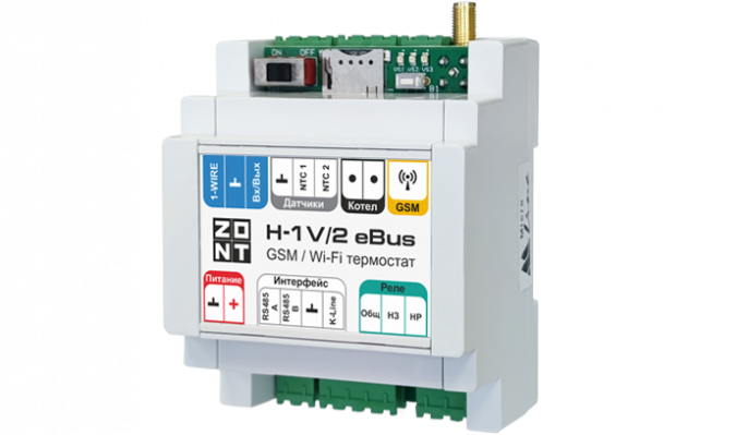 GSM термостат ZONT H-1V/2 eBus
