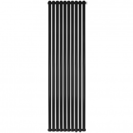 Трубчатый радиатор Stout TUBE ROUND R40 1-1750- 10 секций RT нижнее правое подключение (черный)