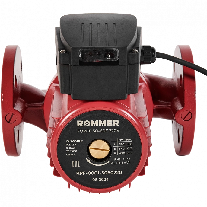 Насос циркуляционный Rommer FORCE 50-60F 220 V фланцевый