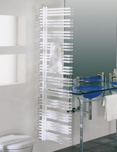 Полотенцесушитель водяной двурядный Zehnder Yucca Asymmetric YAD-130-060 (белый)