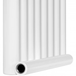 Трубчатый радиатор Stout TUBE ROUND R40 1-1750- 8 секций боковое подключение (белый)