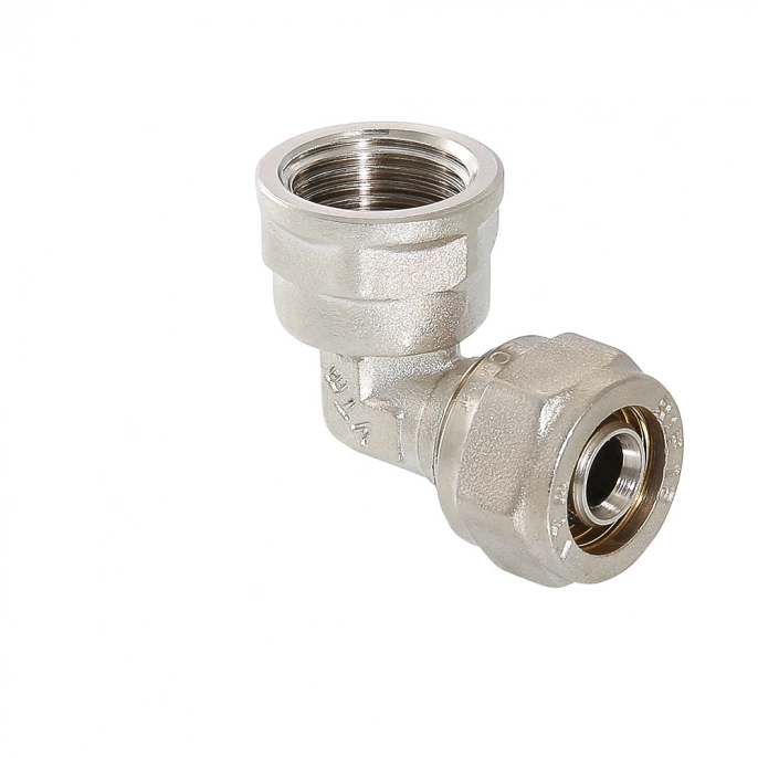 Угольник обжимной Valtec 20 мм х 1/2" (вн.резьба)