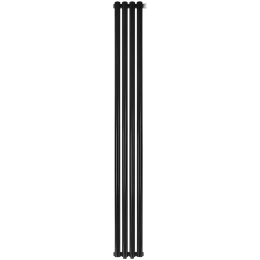 Трубчатый радиатор Stout TUBE ROUND R40 1-1750- 4 секции RT нижнее правое подключение (черный)
