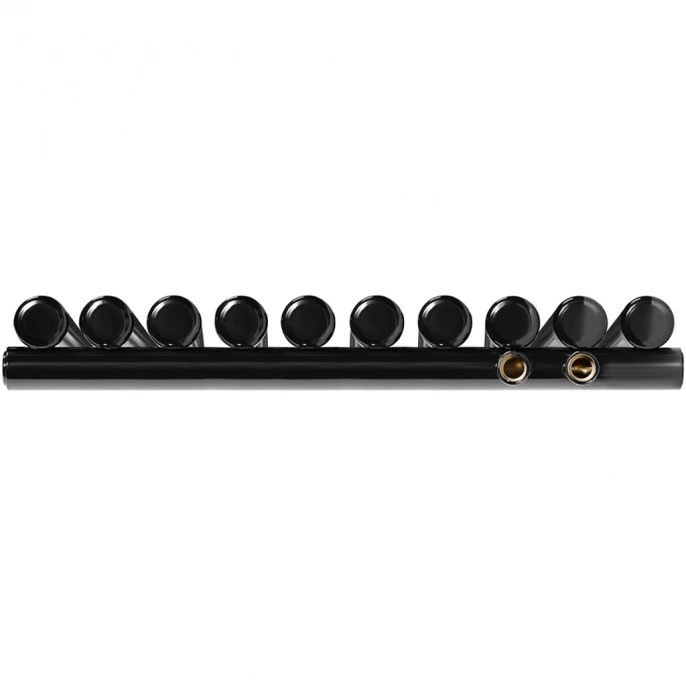 Трубчатый радиатор Stout TUBE ROUND R40 1-1750- 10 секций RT нижнее правое подключение (черный)