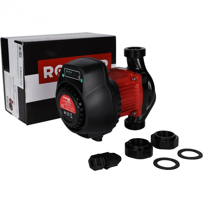 Насос циркуляционный Rommer ER 25/80-180, гайками