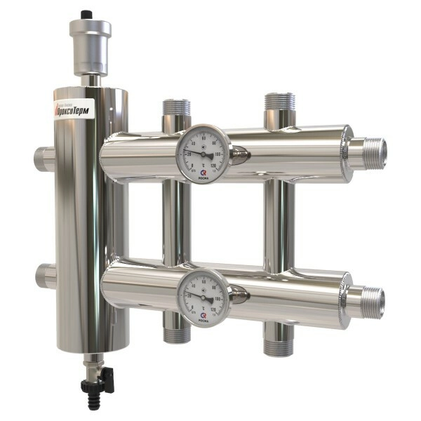 Коллектор с гидрострелкой ПроксиТерм GSK 25-3 Classic 1" НР x 1" 60 кВт