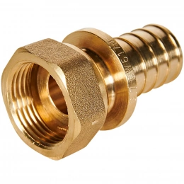 Муфта с накидной гайкой  Rommer 25xG 3/4 для труб из сшитого полиэтилена аксиальный