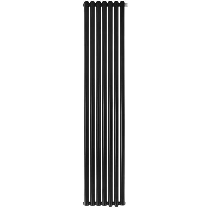 Трубчатый радиатор Stout TUBE ROUND R40 1-1750- 7 секций RT нижнее правое подключение (черный)
