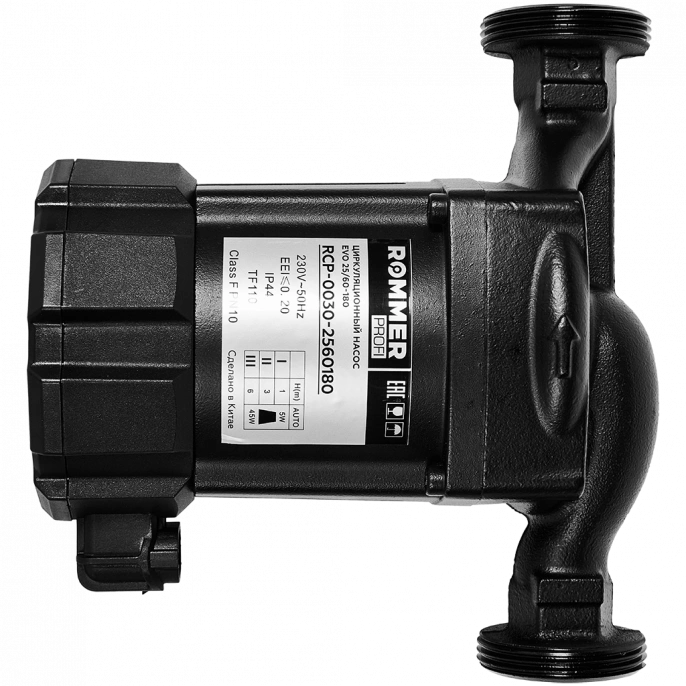 Насос циркуляционный Rommer PROFI EVO 25/60-180 с гайками и теплоизоляцией