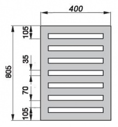 Электрический полотенцесушитель Zehnder Metropolitan Bar MEPE-080-040/ID (белый)